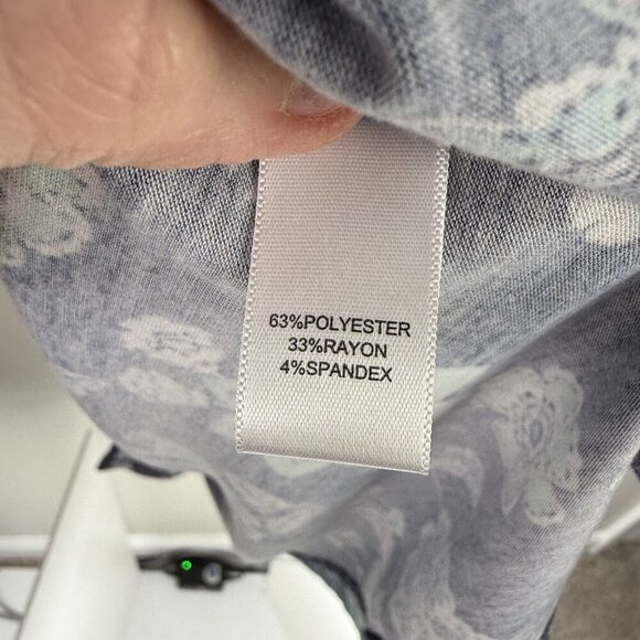 Cuddl Duds Comfort Code Robe XS Floral Lounge Zip Front Lightweight Pockets Soft - Picture 4 of 8